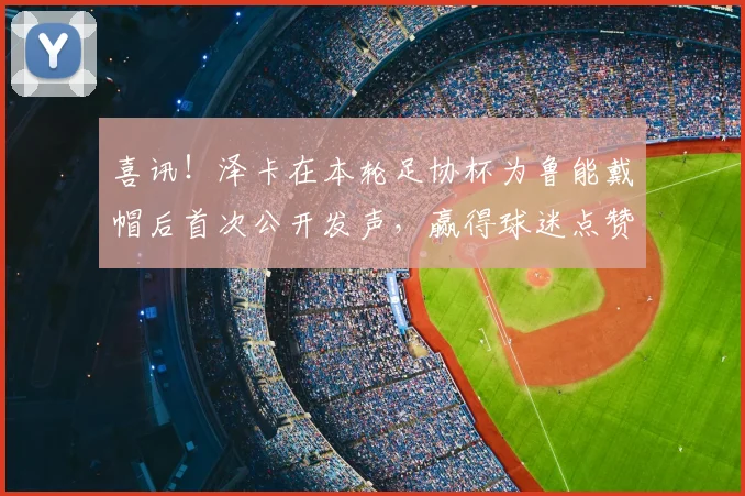 喜讯!泽卡在本轮足协杯为鲁能戴帽后首次公开发声,赢得球迷点赞