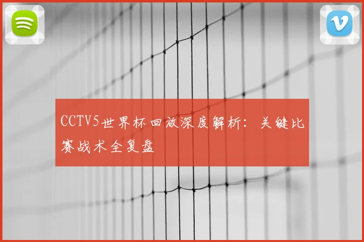 CCTV5世界杯回放深度解析：关键比赛战术全复盘